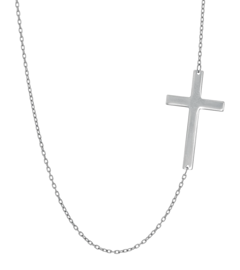 Genesis Sideways Cross Necklace