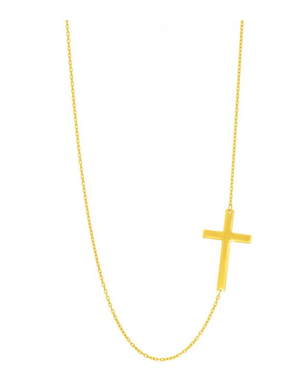 Genesis Sideways Cross Necklace