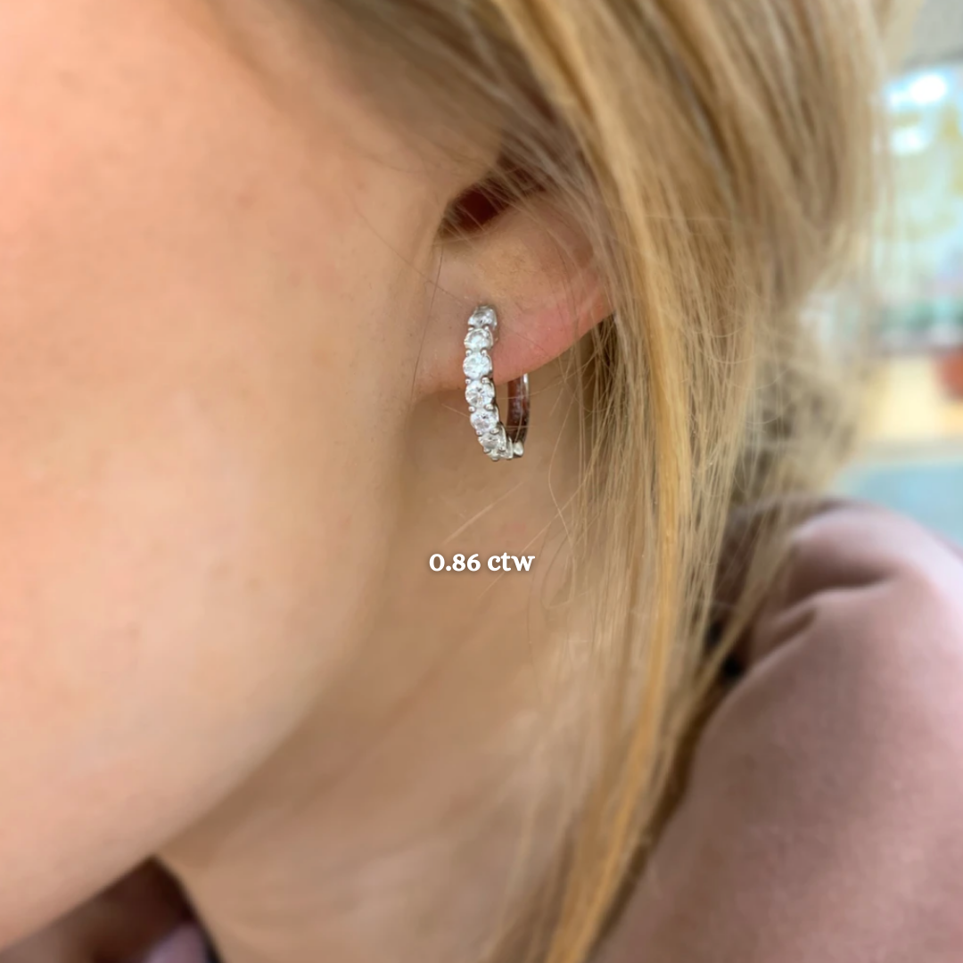 Sophia Diamond Huggie Earrings – RW Fine Jewelry