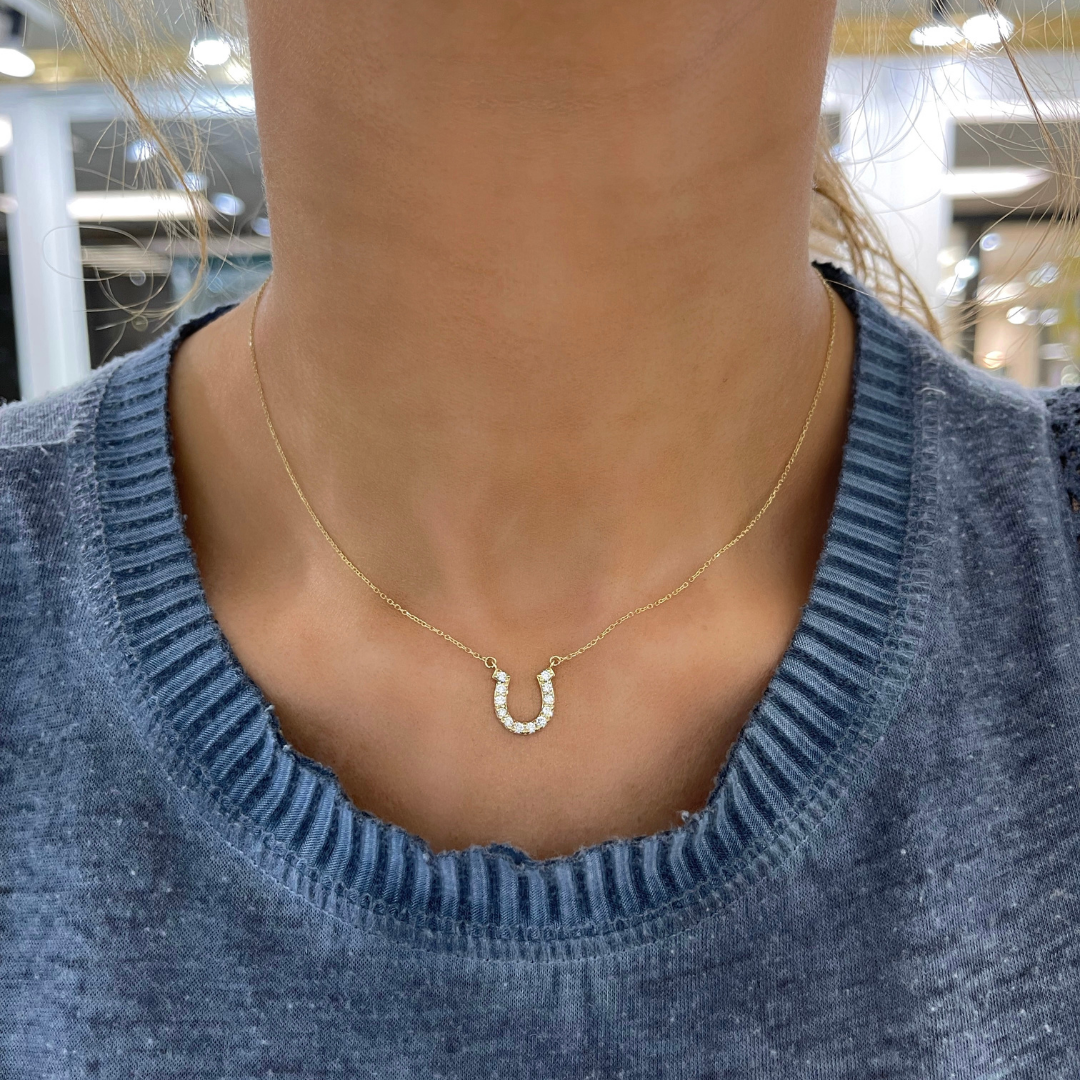 Mini Horseshoe Necklace in Sterling Silver - Michelle Chang