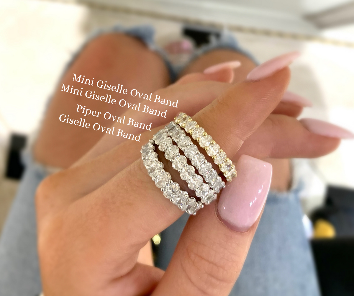 Giselle Diamond Oval Band