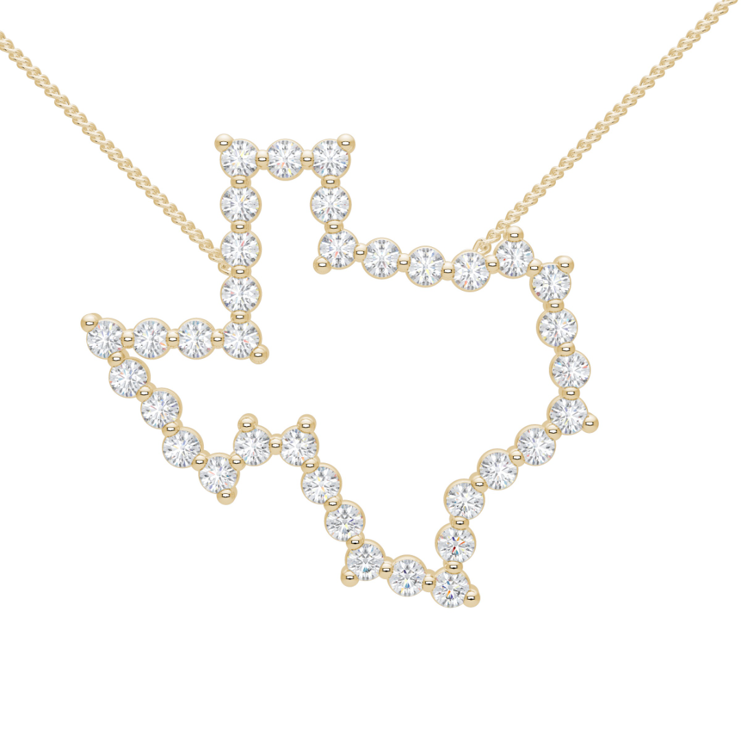 Charlie Cloud® Floating Diamond Texas Necklace 0.65 ctw