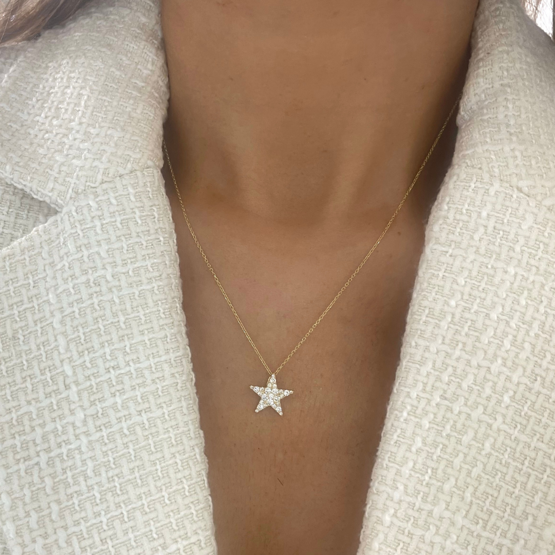 Dolly Diamond Star Necklace