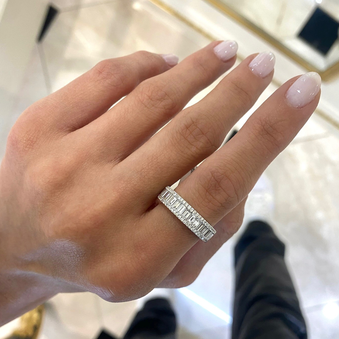 Mini Gianna Baguette Diamond Ring 1.10 ctw