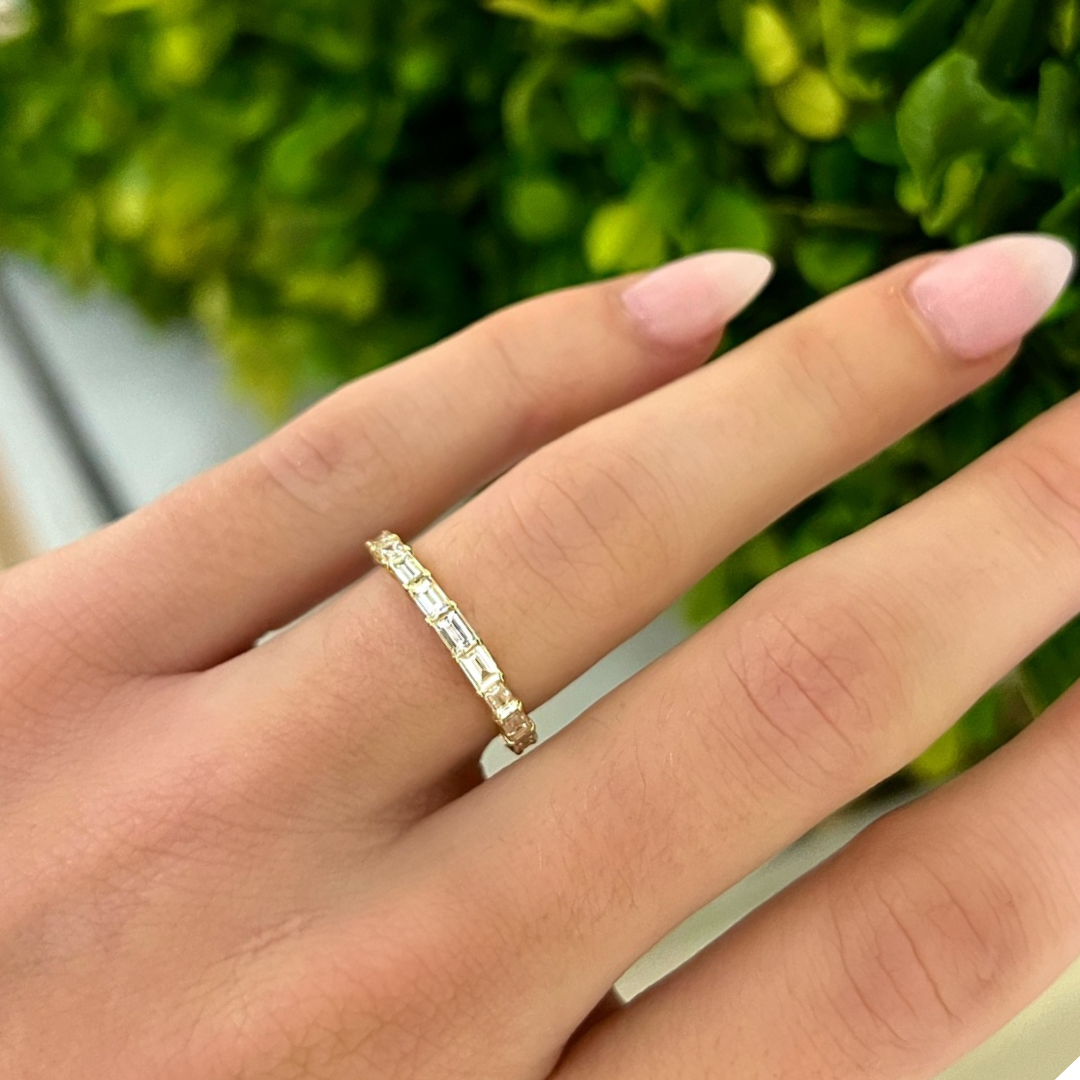 Best of Both Baguette and Round Eternity Band RW Fine Jewelry