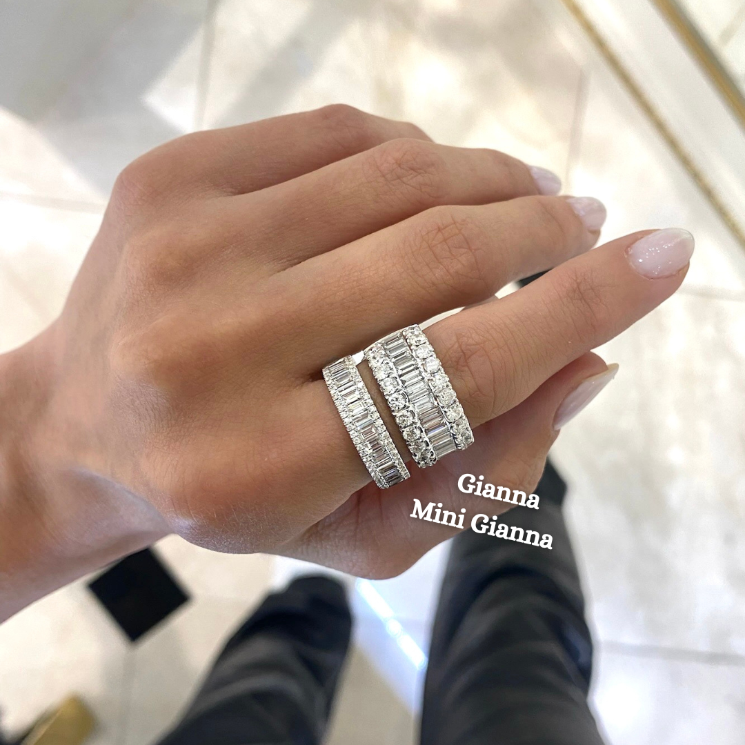 Mini Gianna Baguette Diamond Ring 1.10 ctw