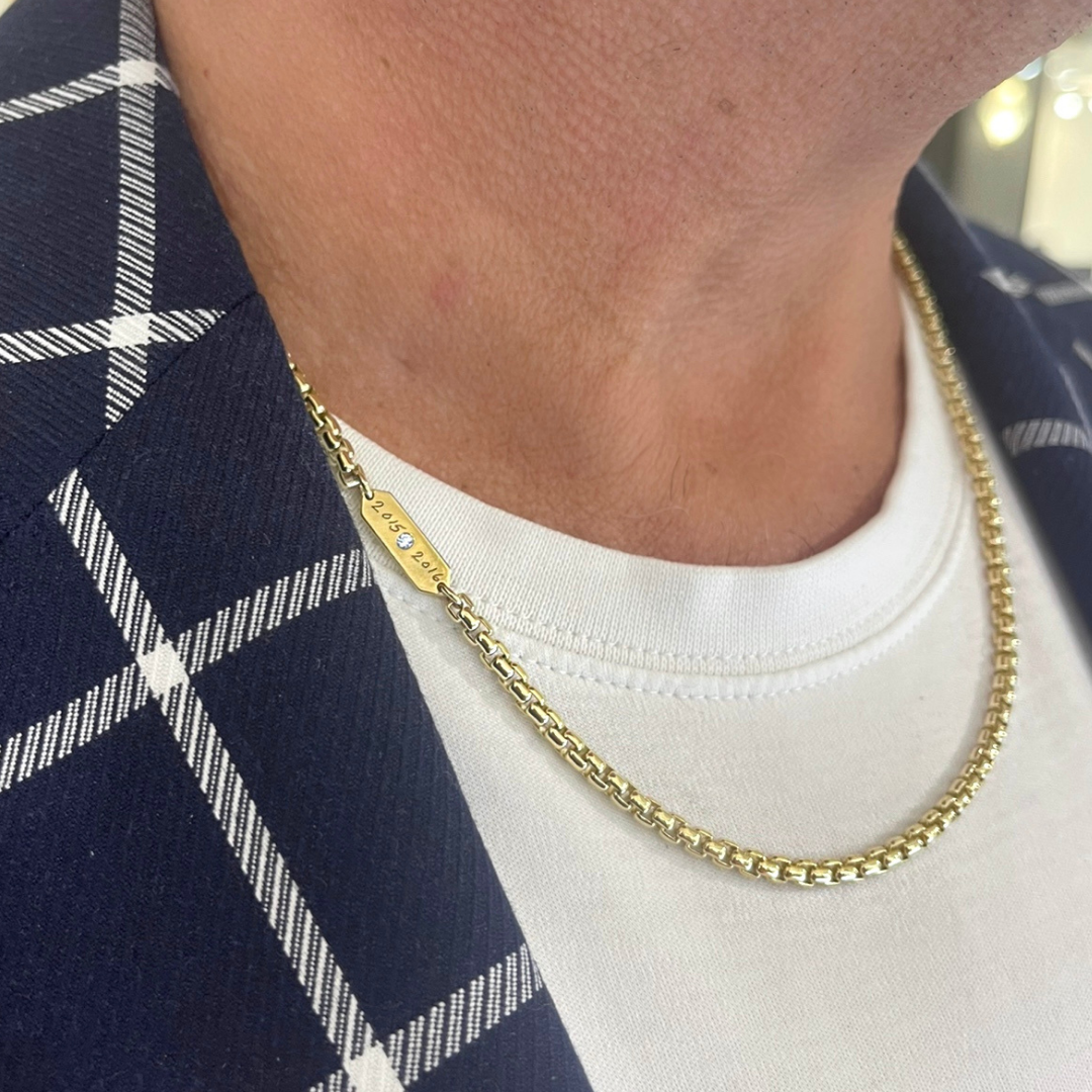 Gold Evil Eye Heart Pendant Necklace Box Chain For Women - Boutique Wear  RENN