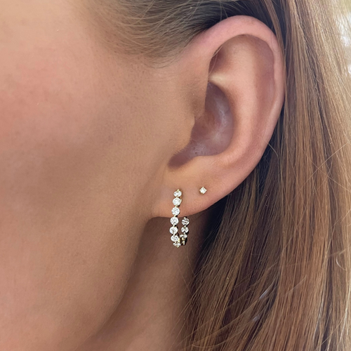 Baby Charlie Cloud® Double Sided Diamond Huggie Earrings 0.86 ctw