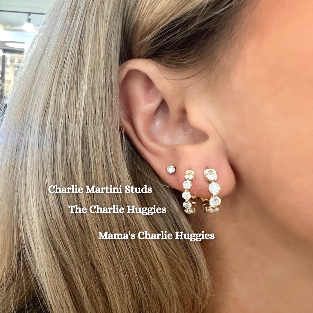 Charlie Cloud® Martini Diamond Stud Earrings