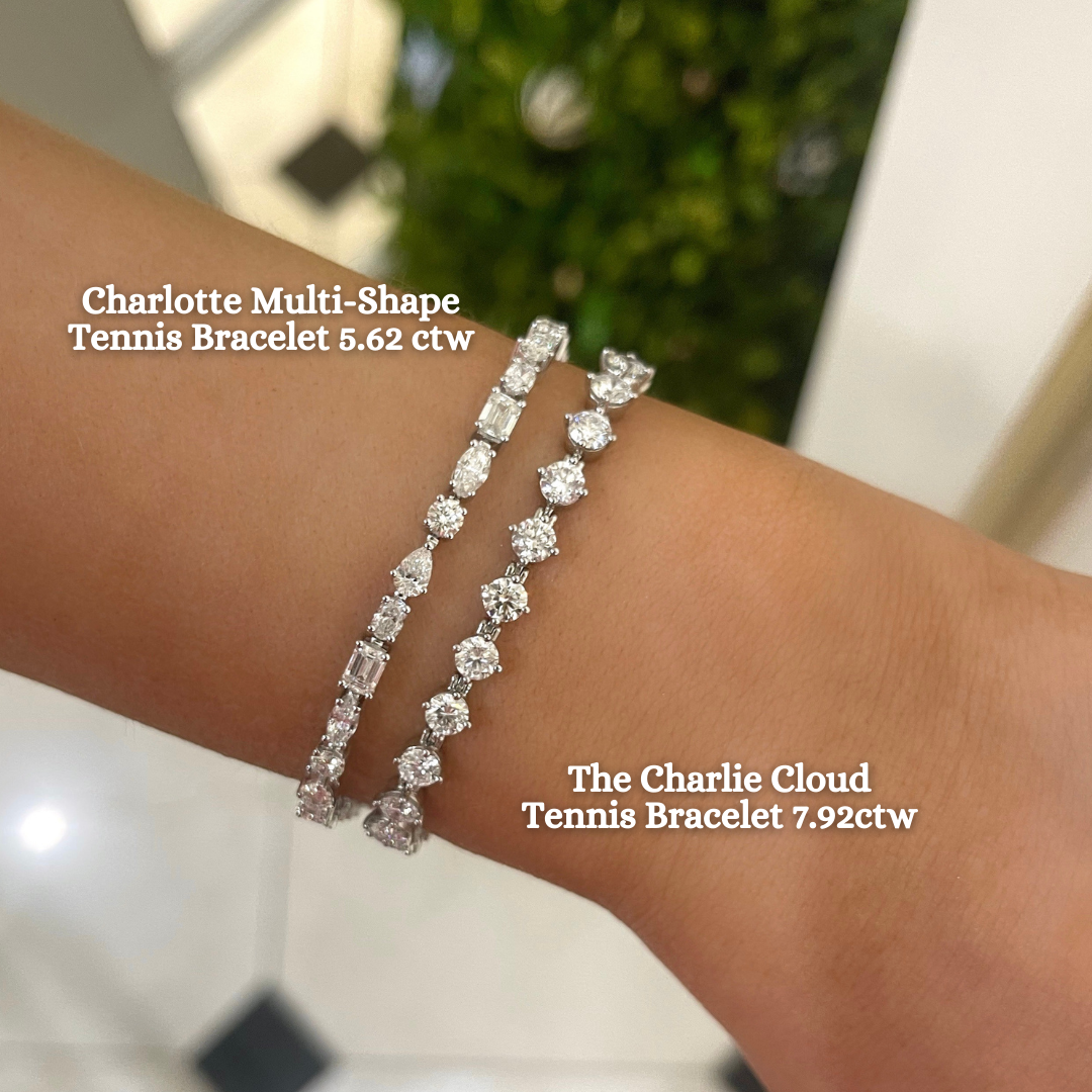 Multi shape diamond bracelet discount