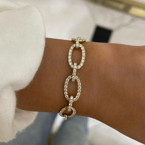 Jenn Diamond Chain Bracelet 5.10 ctw