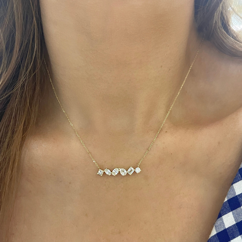 Kehlani Multi-Shape Bar Necklace