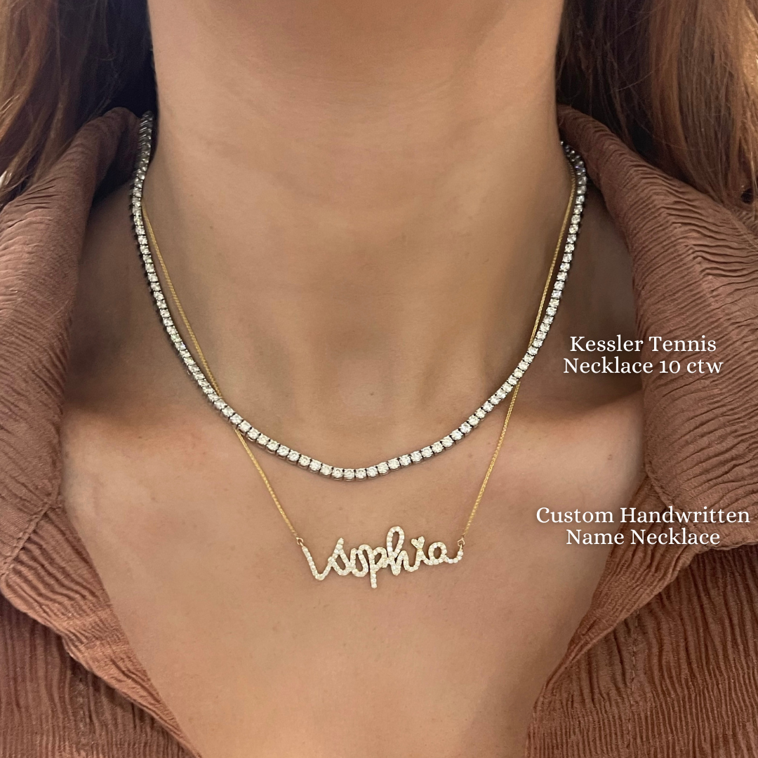Cursive name pendant on sale