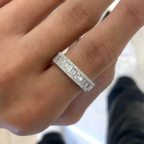 Mini Gianna Baguette Diamond Ring 1.10 ctw