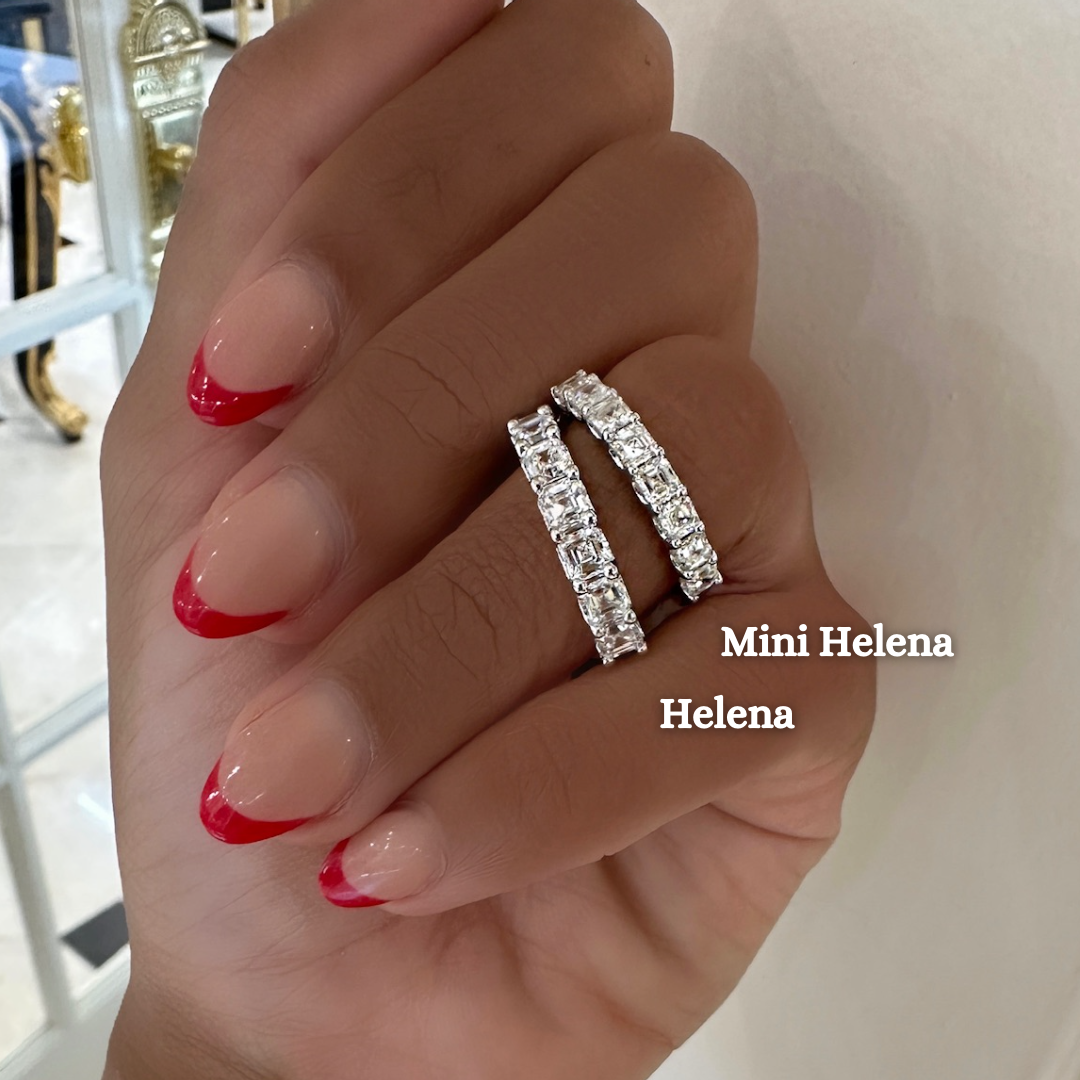 Helena Asscher Cut Diamond Band 2.50 ctw