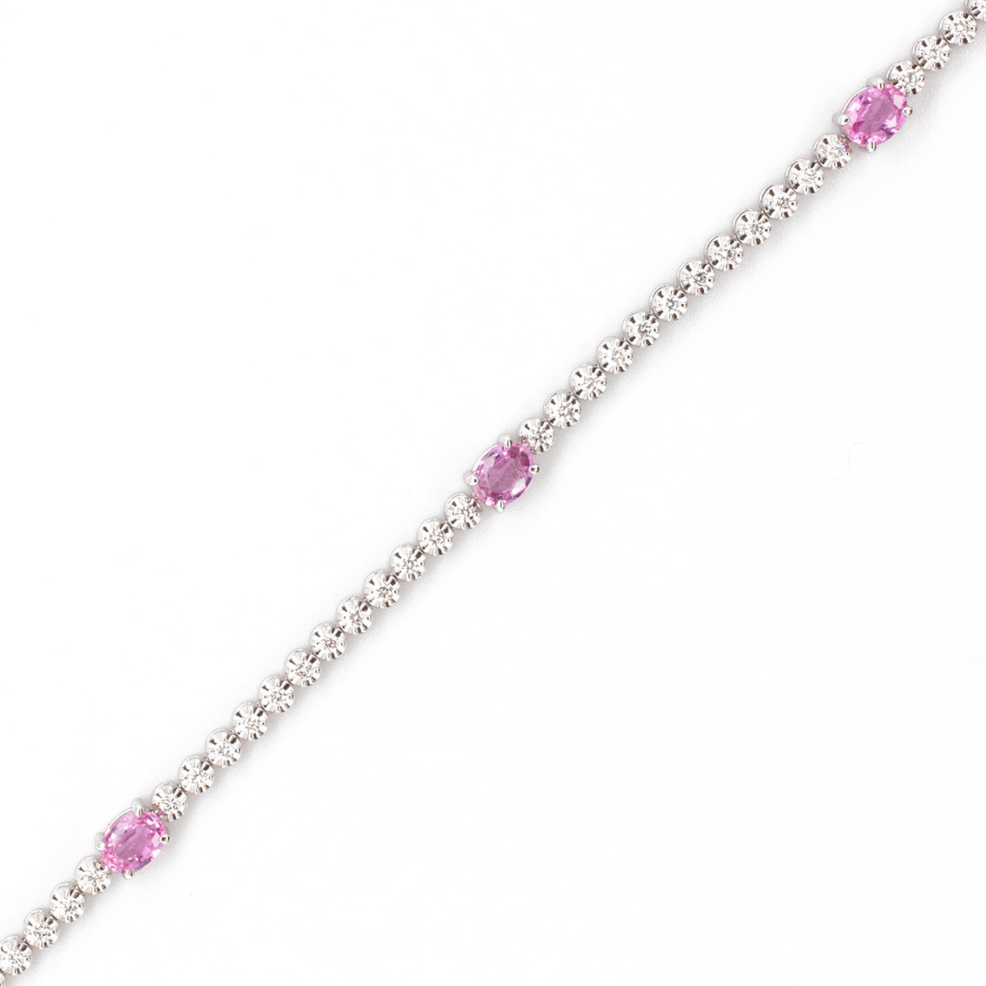 Pink Sapphire & Diamond Tennis Bracelet – RW Fine Jewelry