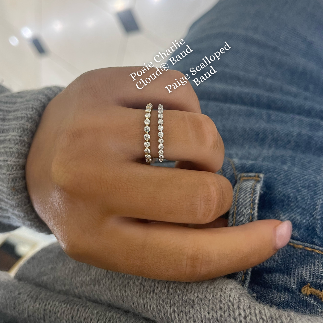 Paige Subtly Scalloped Diamond Band