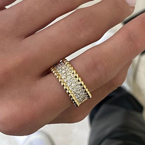 Sage Pave Diamond Ring