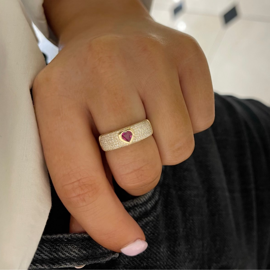 Sailor Ruby Heart Ring
