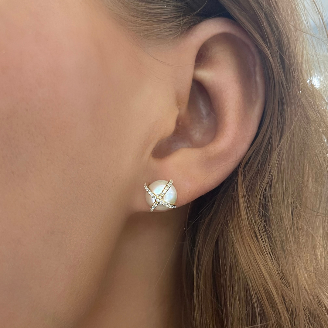 Pearl 2025 cage earrings