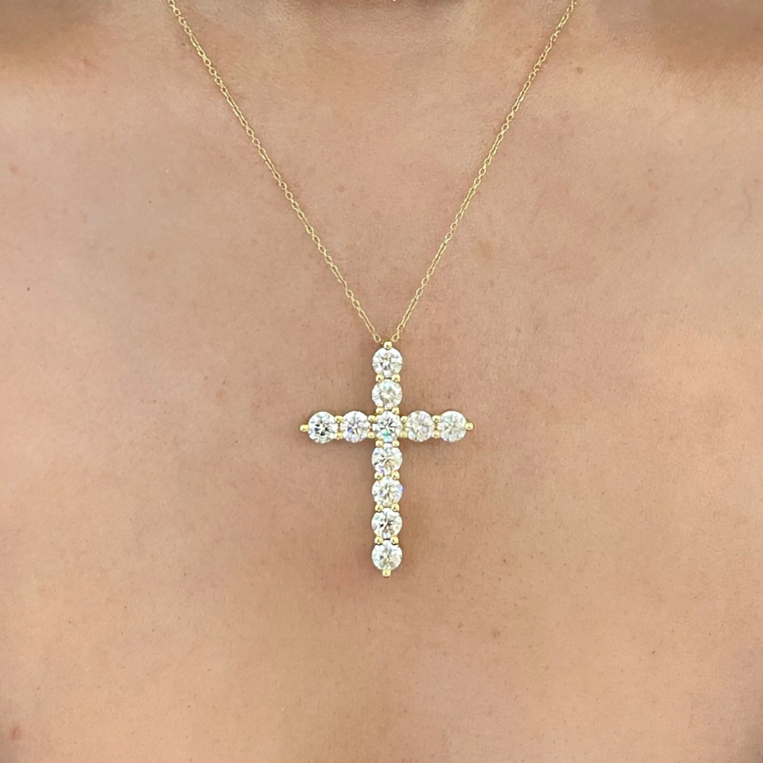 Georgie Diamond Cross Charm 2.97 ctw