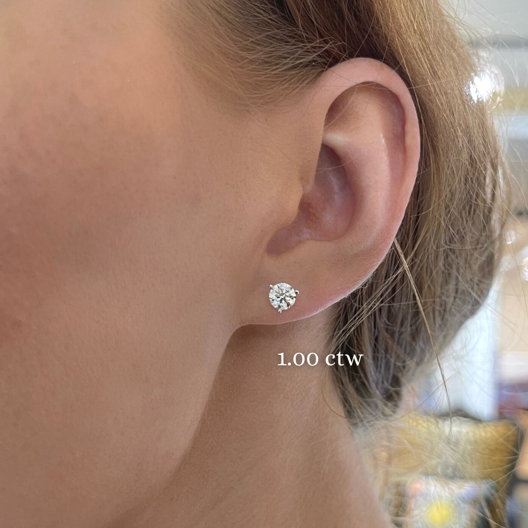 Tillie - Natural Diamond Stud Earrings