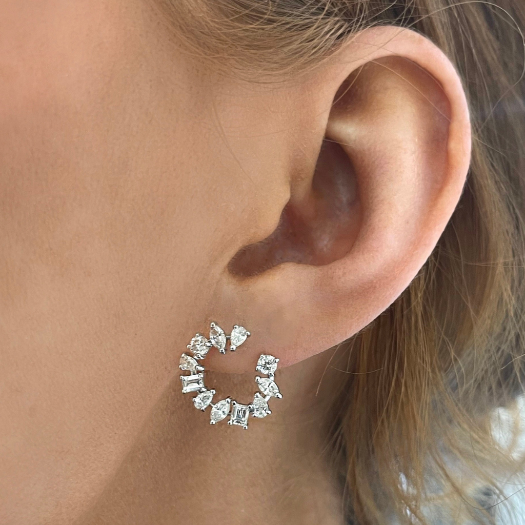 Hoop 2025 diamond earrings