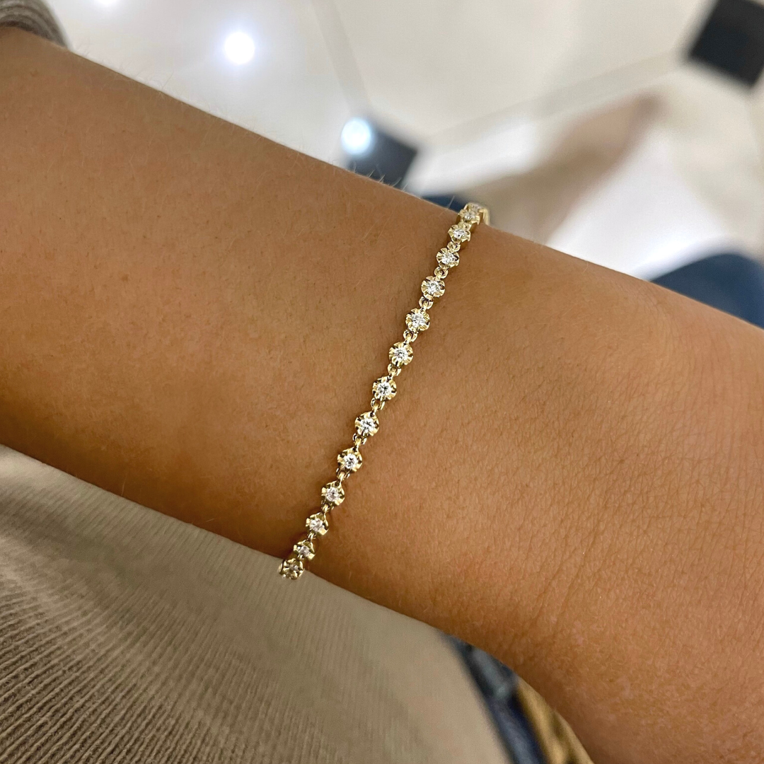 4.5MM Diamond Illusion Set Tennis Bracelet – Rocco's Jewelry