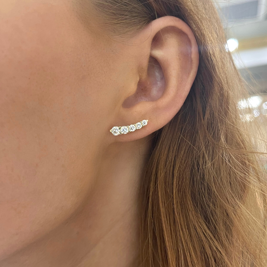 Ear crawler 2025 diamond earrings