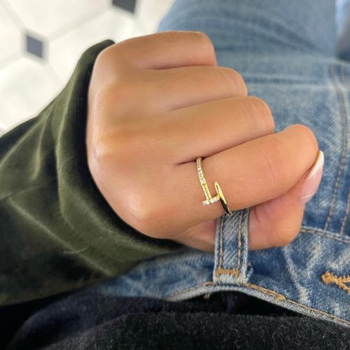 Mona Diamond Nail Ring
