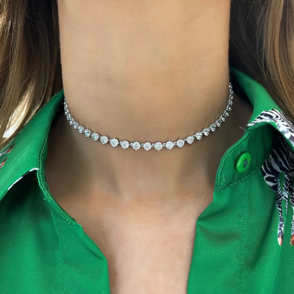 Diamond choker hot sale