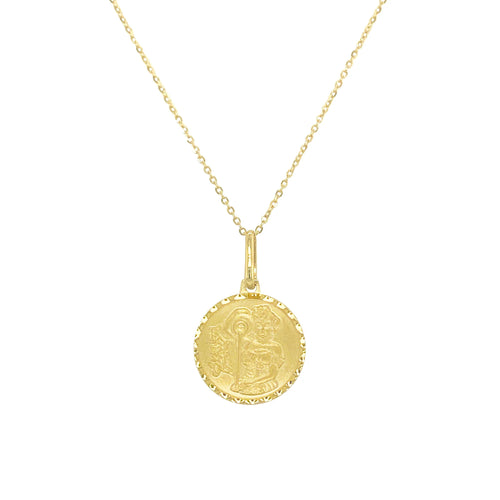 Zodiac 14k Gold Coin Necklace