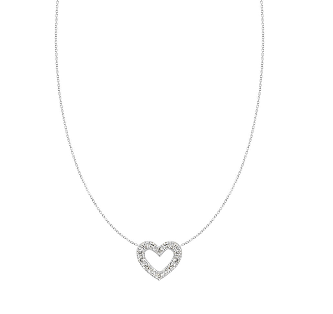 Love Struck Diamond Heart Necklace