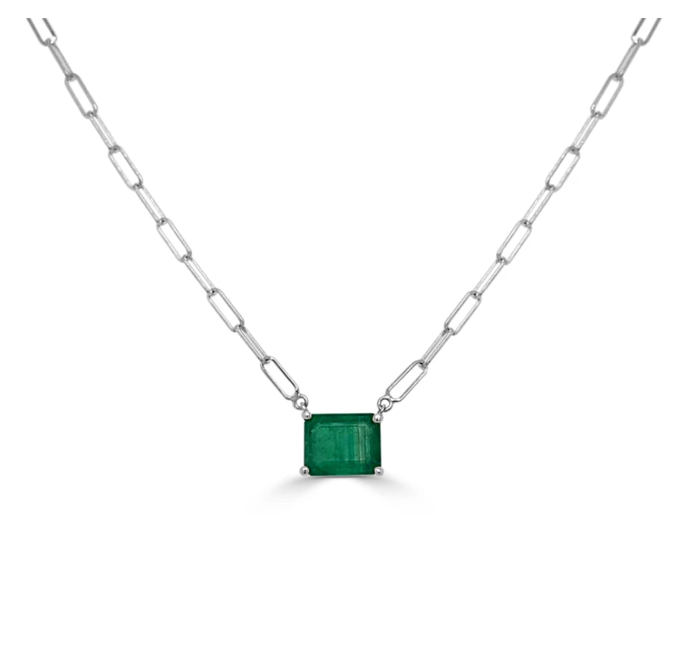 Emerald Link Necklace WG