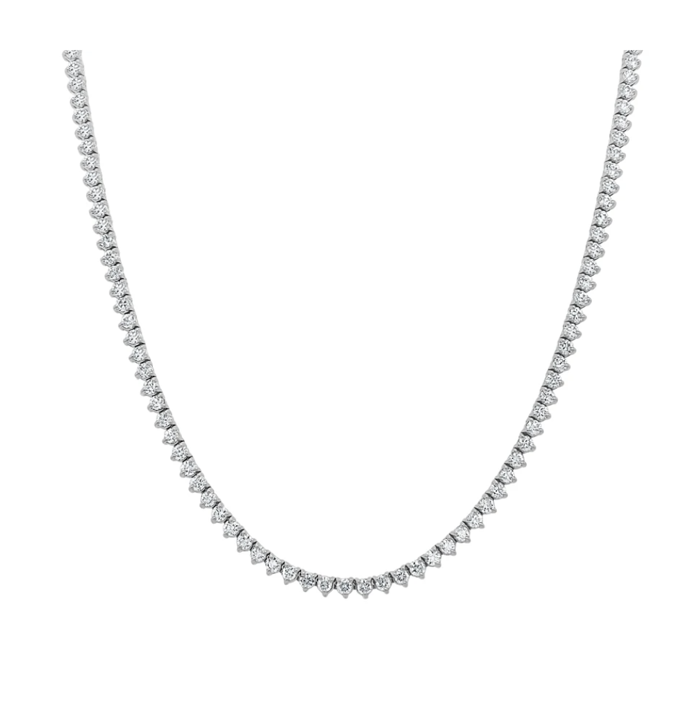 Elle Diamond Tennis Necklace 5.14 ctw WG