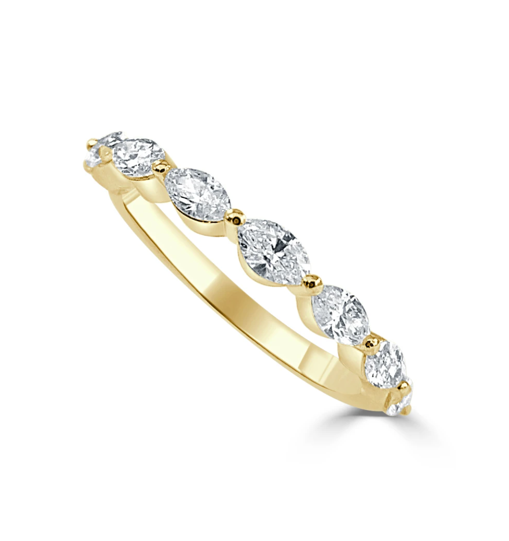 Viola Marquise Shaped Diamond Band