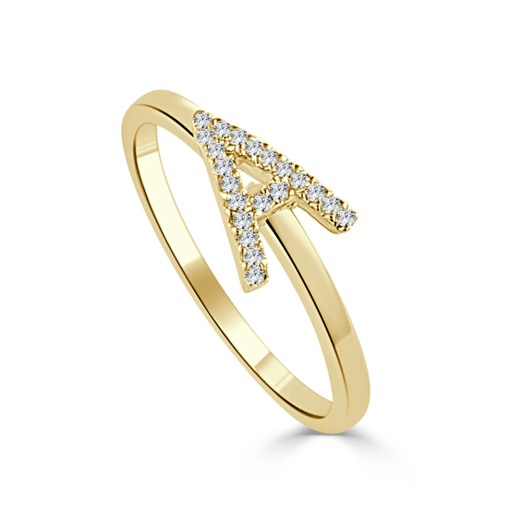 Diamond Initial Stacking Ring