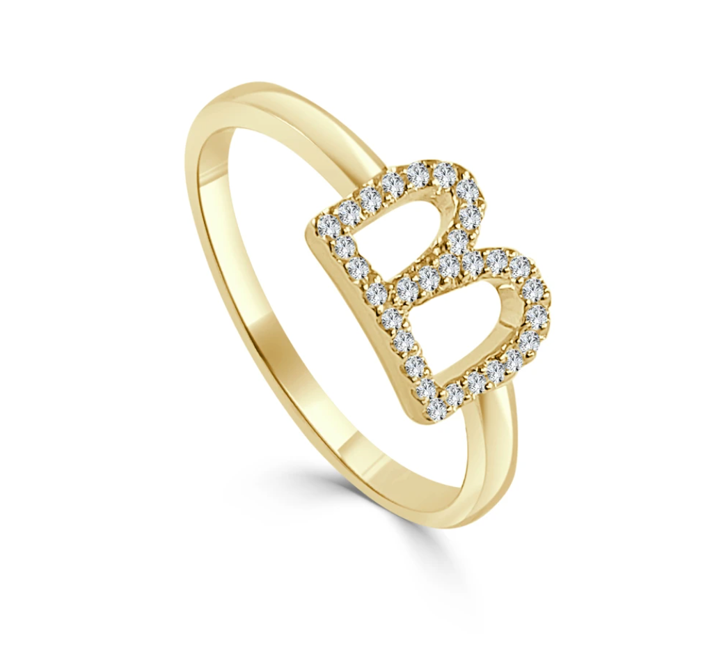 Diamond Initial Stacking Ring