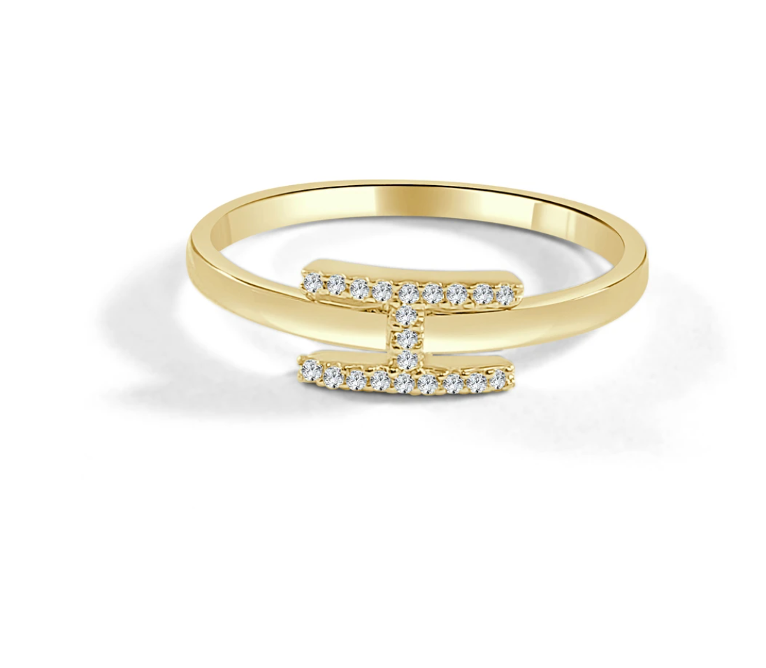 Diamond Initial Stacking Ring