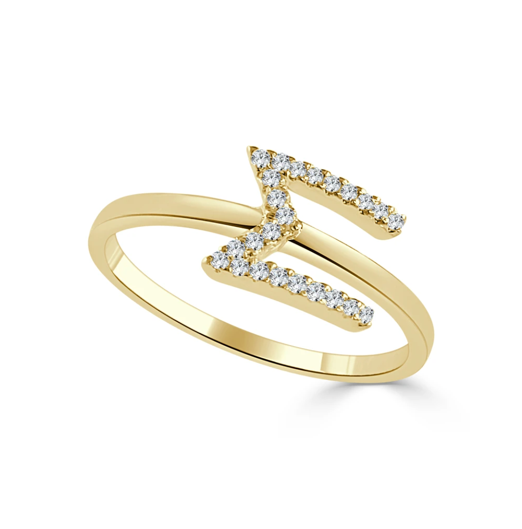 Diamond Initial Stacking Ring