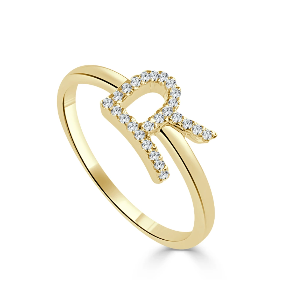 Diamond Initial Stacking Ring