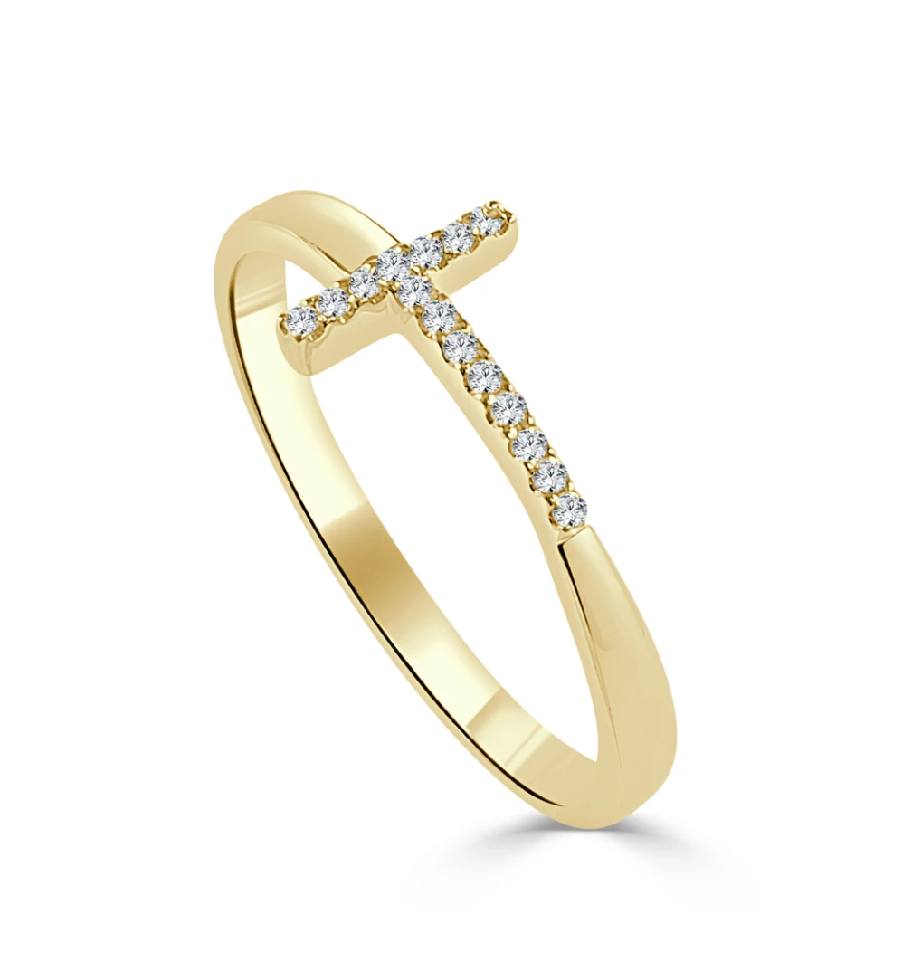 Diamond Initial Stacking Ring