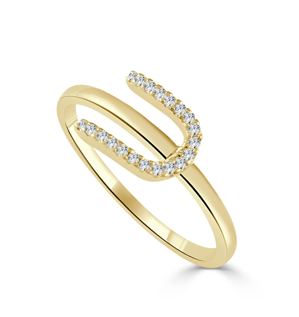 Diamond Initial Stacking Ring