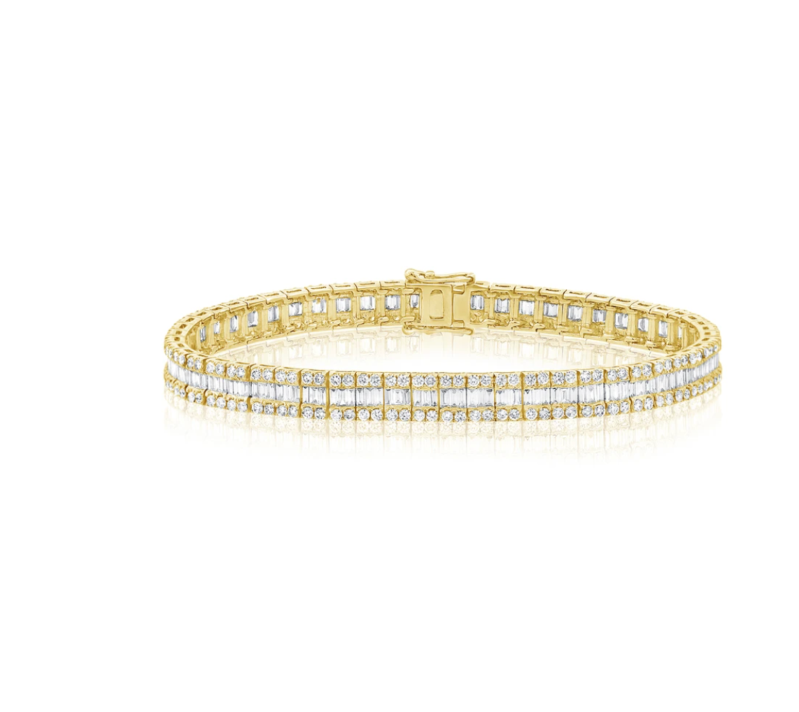 Baguette Diamond Tennis Bracelet 4.90 ctw – RW Fine Jewelry