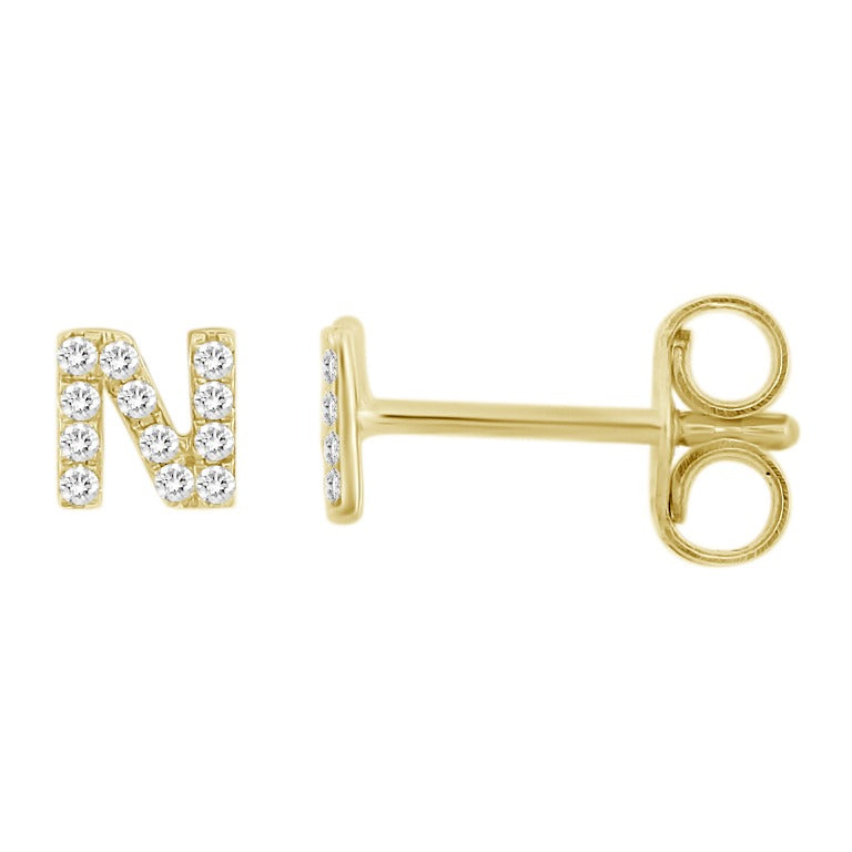 The Gothic Initial Studs – Après Jewelry