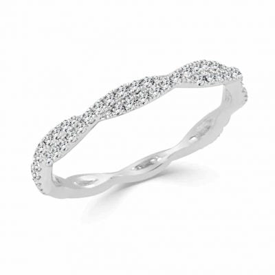 Iris Subtle Twist Diamond Band