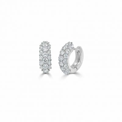 Kennedy Pave Diamond Huggie Earrings