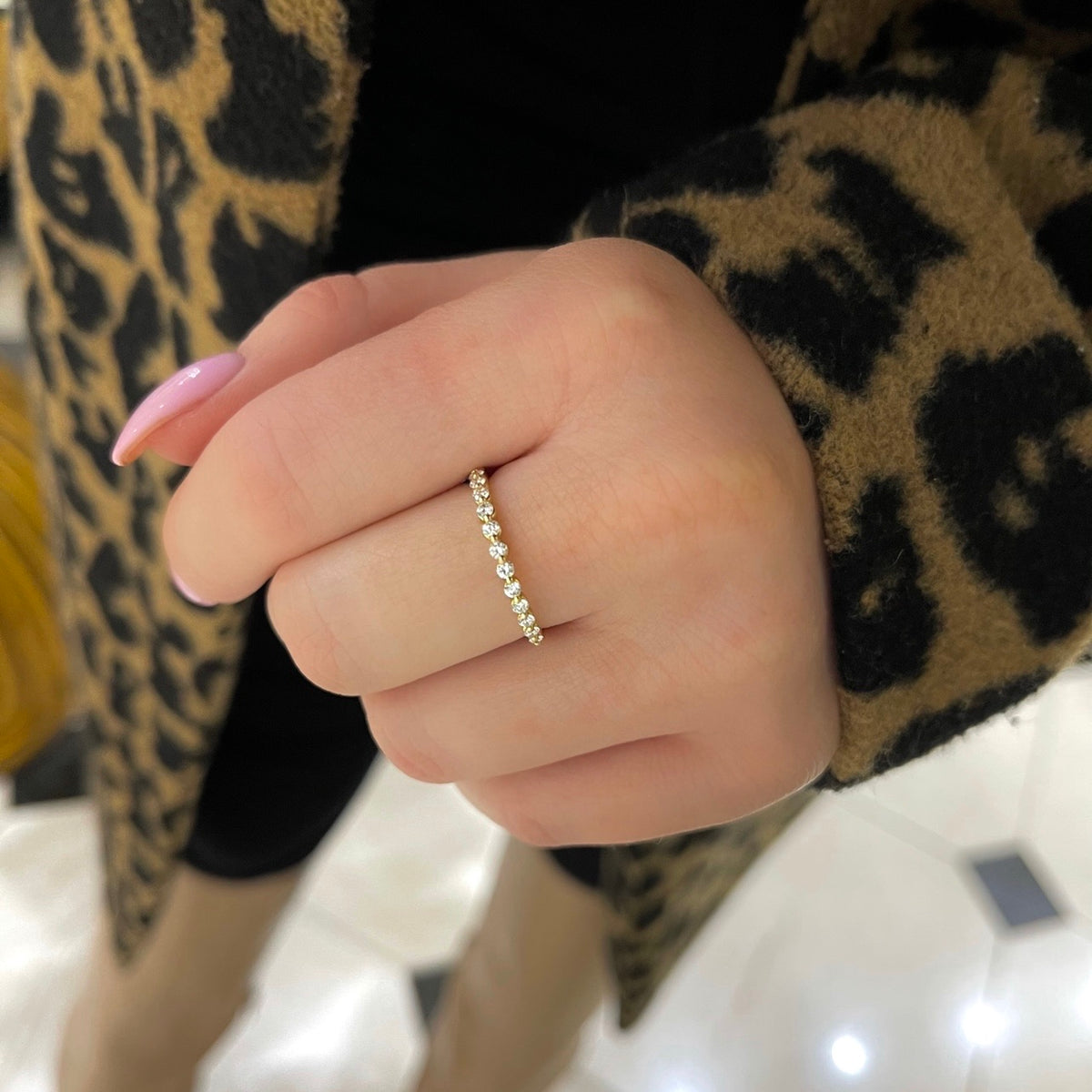 Paige Subtly Scalloped Diamond Band