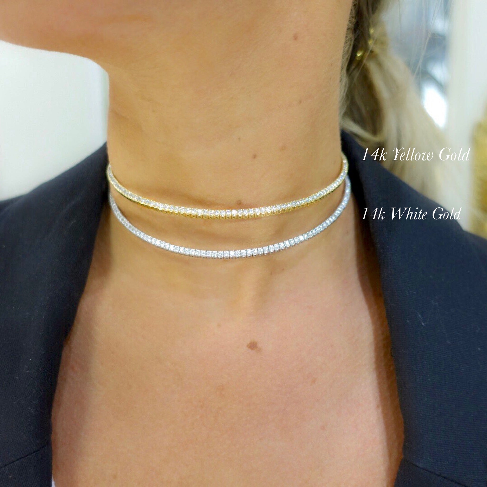 Macklowe Gallery | Tiffany & Co. Diamond Strap Necklace — MackloweGallery